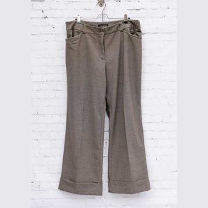 Lane Bryant Wide Leg Trousers • Brown • Womens Plus Size 16 Pants